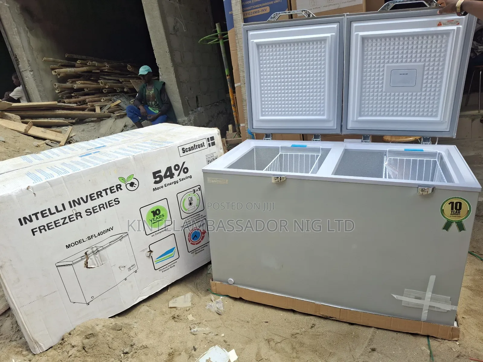 Scanfrost Inverter Double Door Chest Freezer