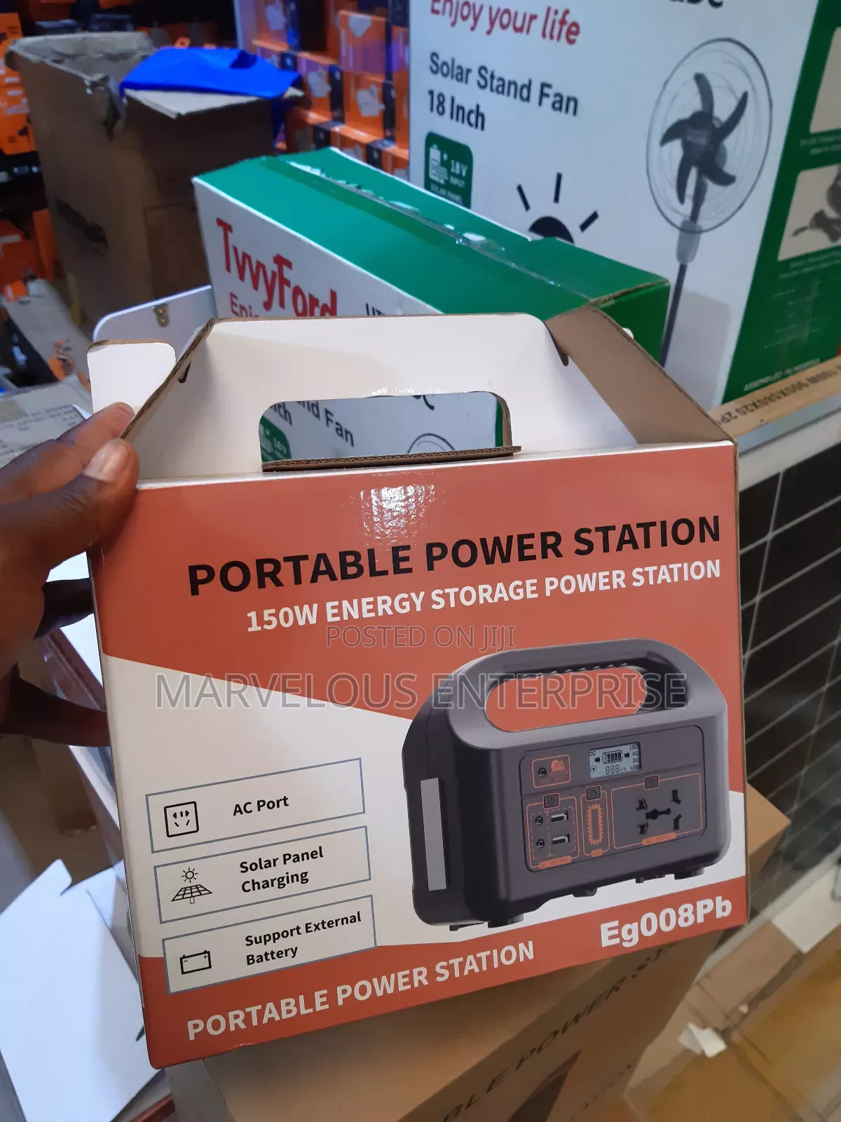 Portable Power Bank Solar Energy Storage Station.