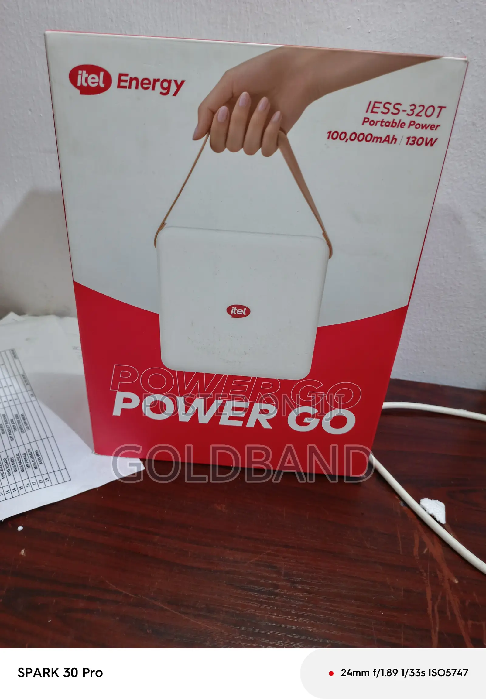 Itel Power Go Iess-320t Portable Power Station