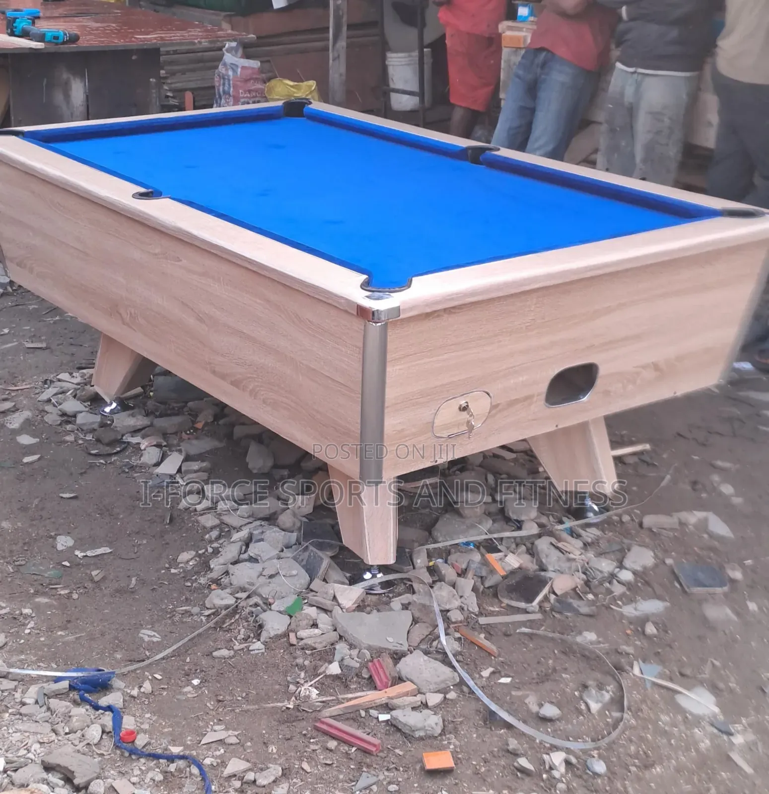 Chrome Marble and Coin Operated Snooker Board