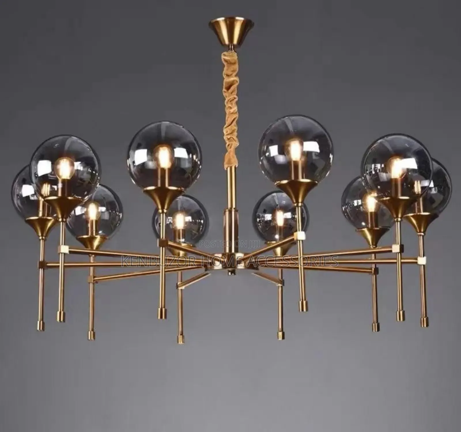 10 Glass Led Luxury Pendant Light Chandelier