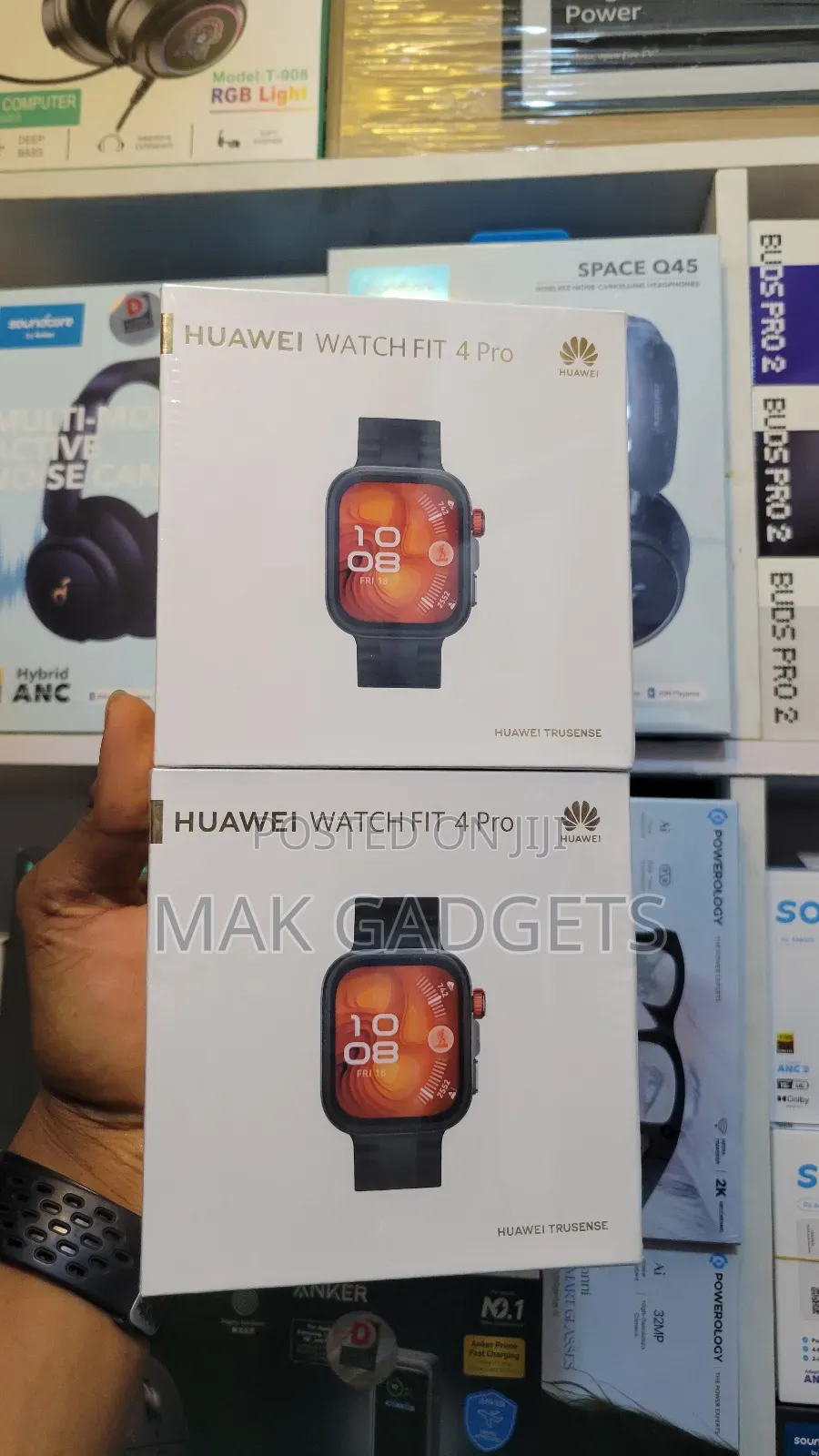 Huawei Watch Fit 4 Pro 1.82-inch Bluetooth Smartwatch - Black