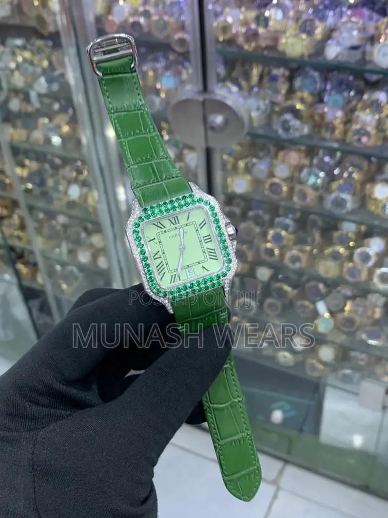 Cartier Leather Green Strap