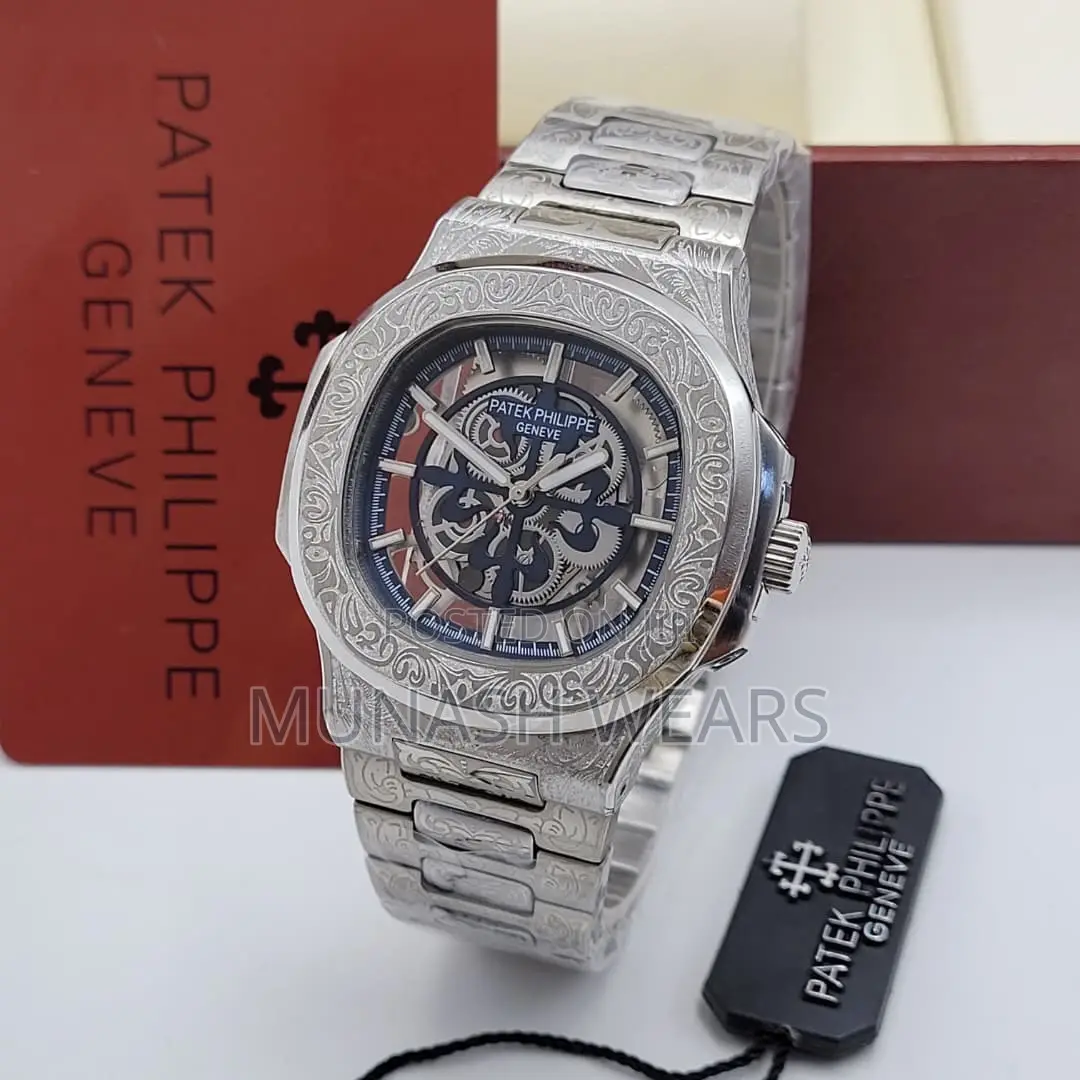 Patek Philippe Silver and Gold Chain Chronograph