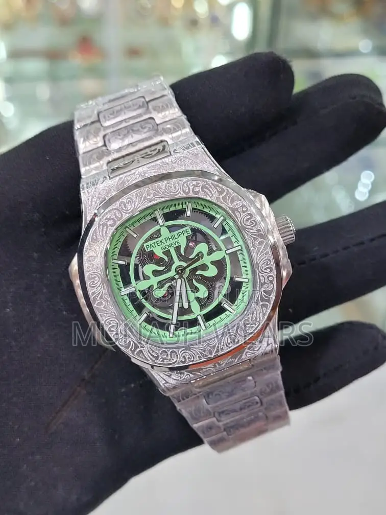 Patek Philippe Silver and Gold Chain Chronograph