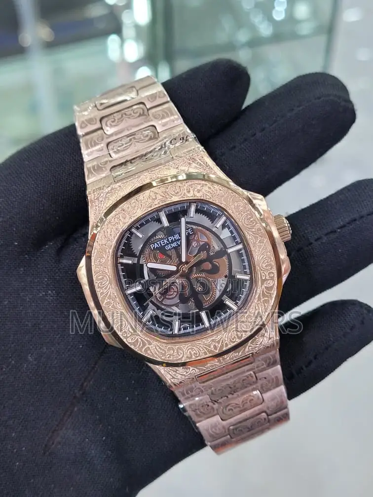 Patek Philippe Silver and Gold Chain Chronograph