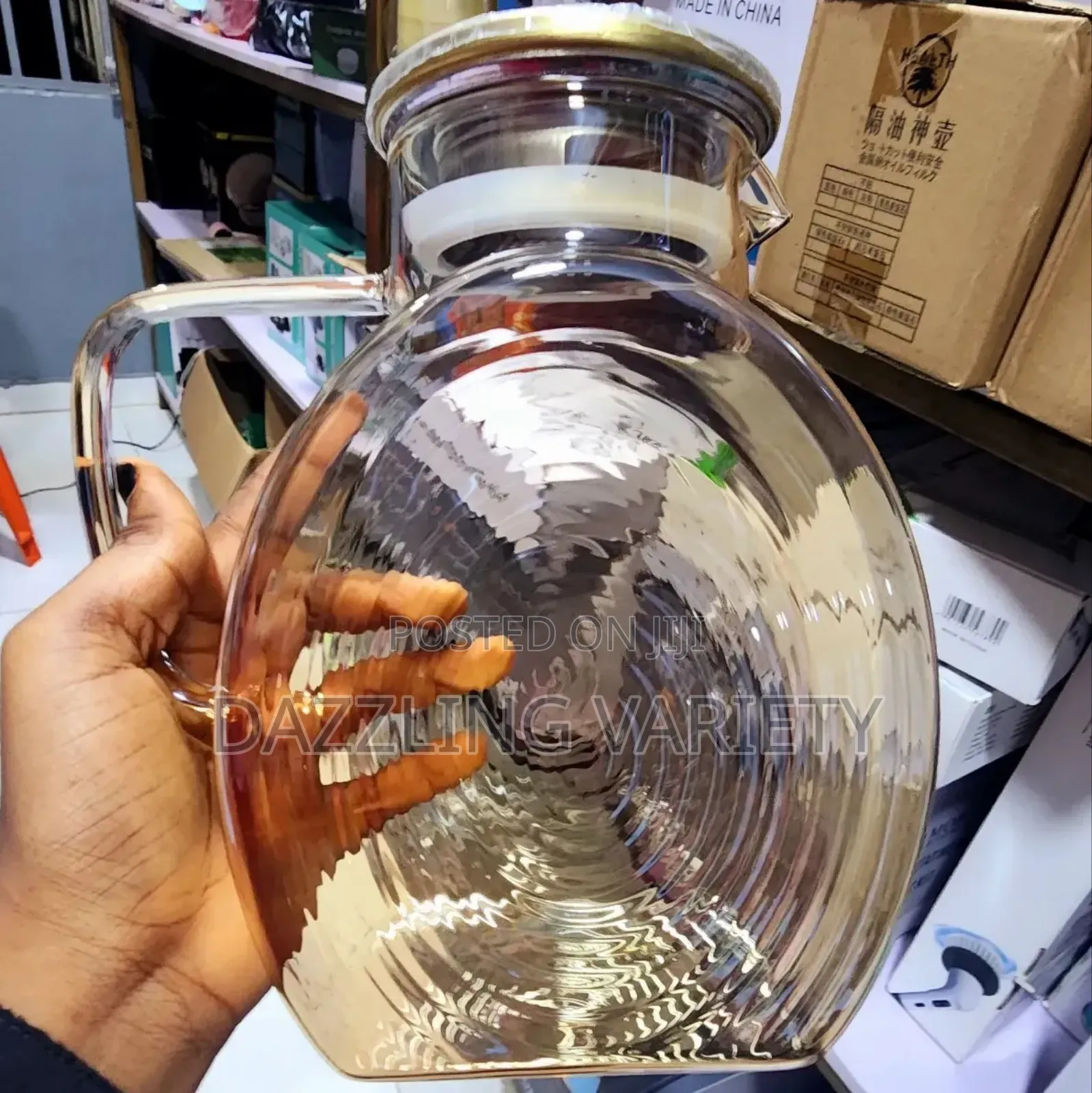 High Quality Glass Infuser Pitcher for Fruits and Teas