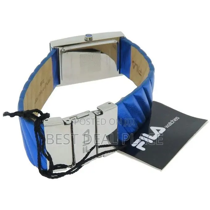 Fila Prezioso Women's Metallic Blue Leather Band Watch
