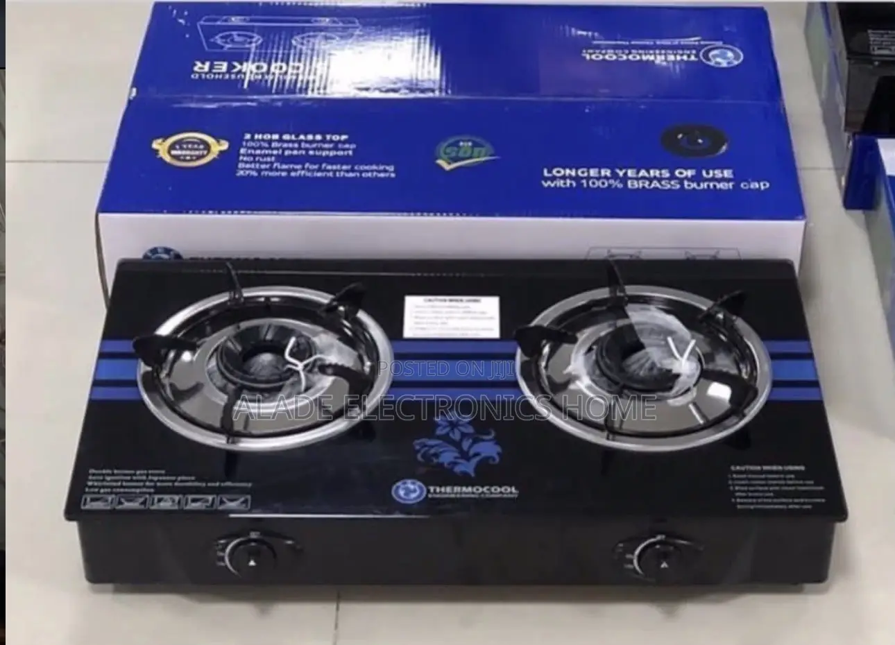 Thermocool Table Glass Top Burner. (Anti Rust) 5yrs Waranty