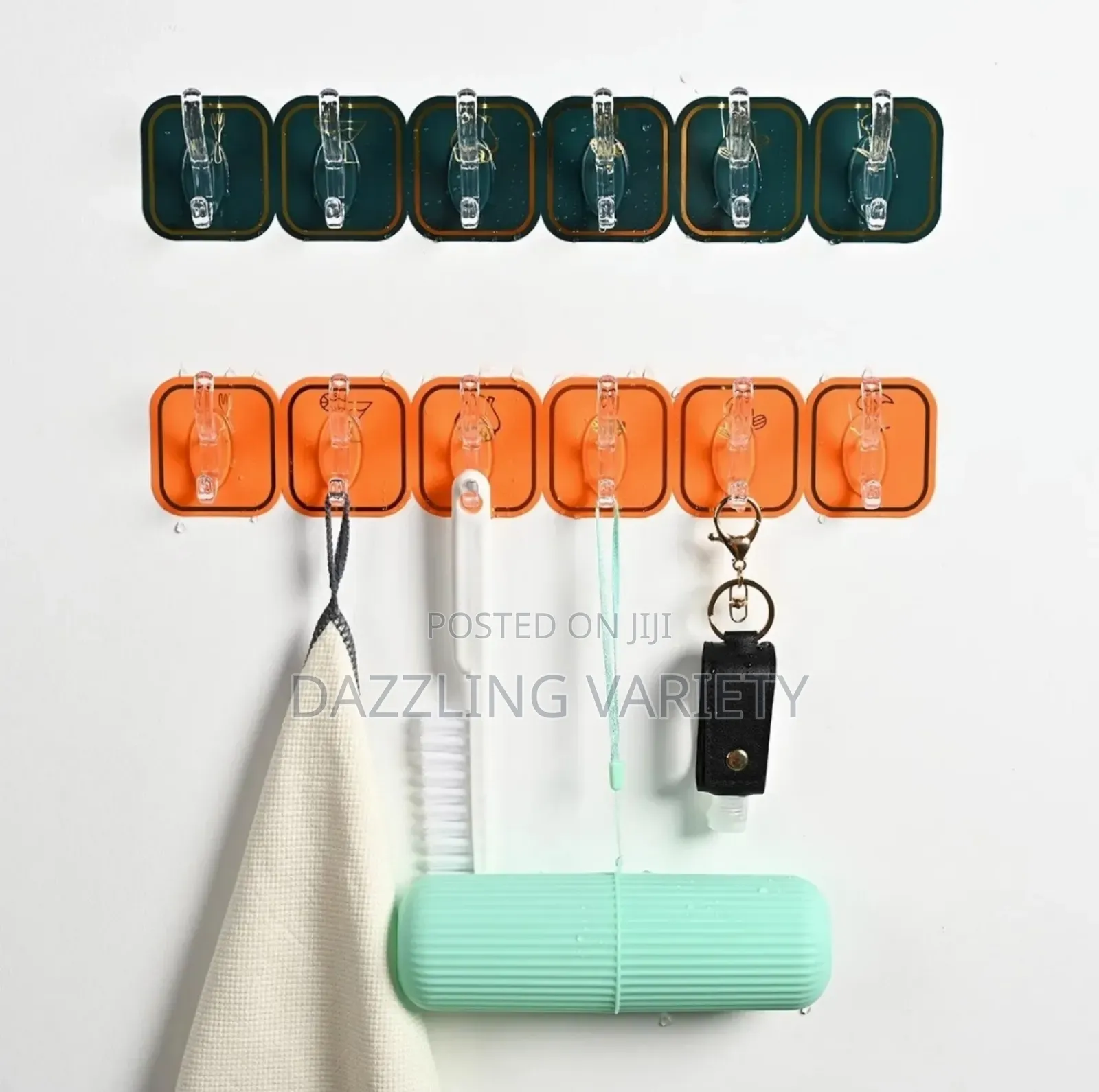 6 in 1 Multifunctional Colourful Wall Hooks