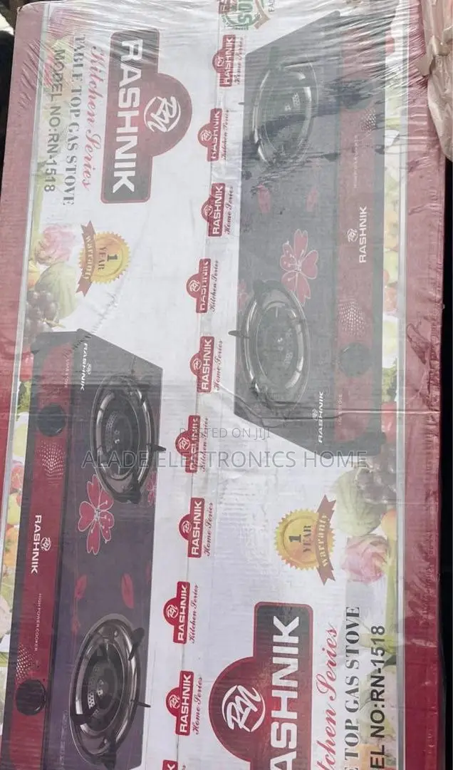 Rashnik Table Glass Top Gas Burner( No Rusting) 3yrs Waranty