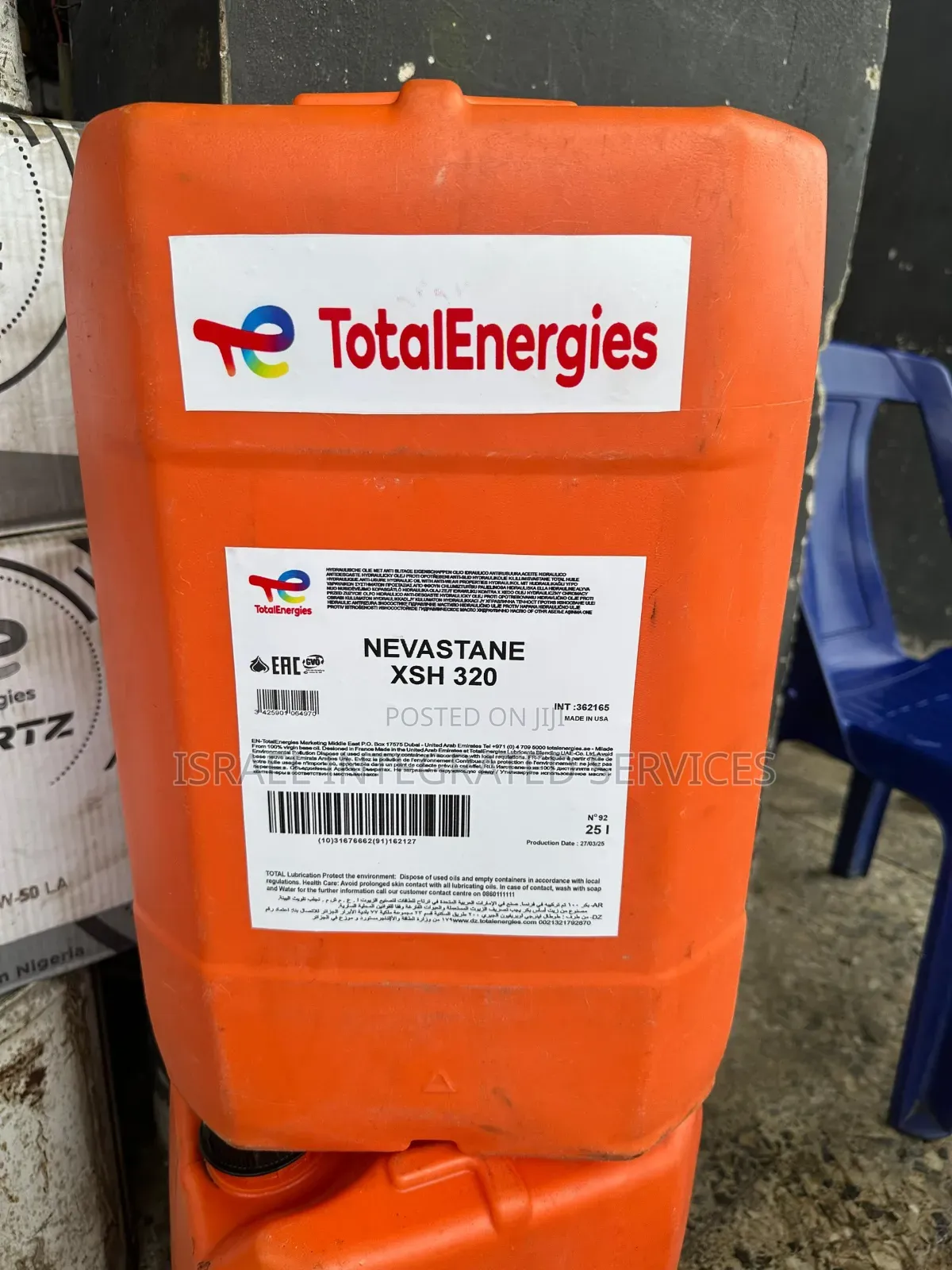 Total Nevastane XSH 320 Synthetic Food Grade Gear Oil