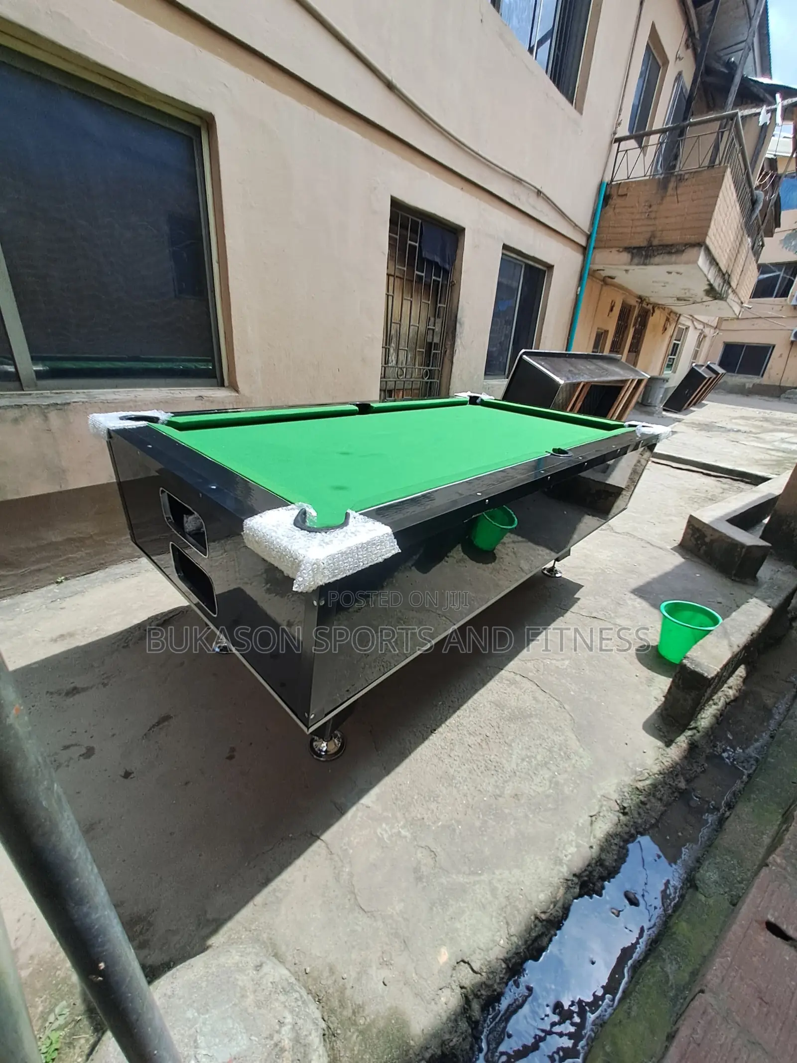 Black Marble Snooker Board With Accessories