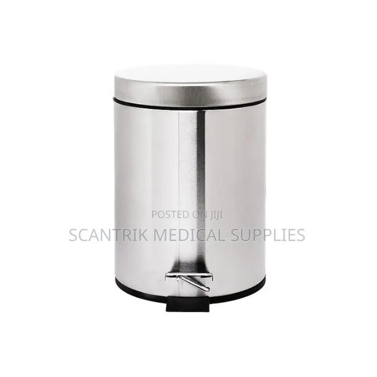 Compact Stainless Steel Trash Bin Pedal for Home and Office