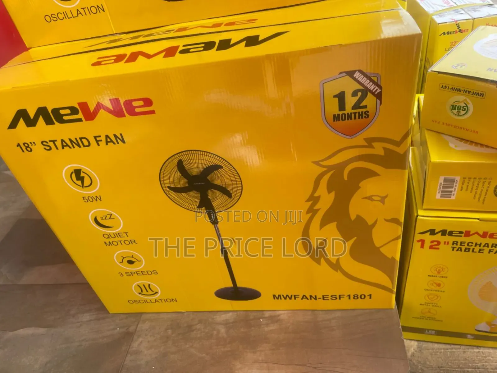 Mewe 18 Inches Standing Fan