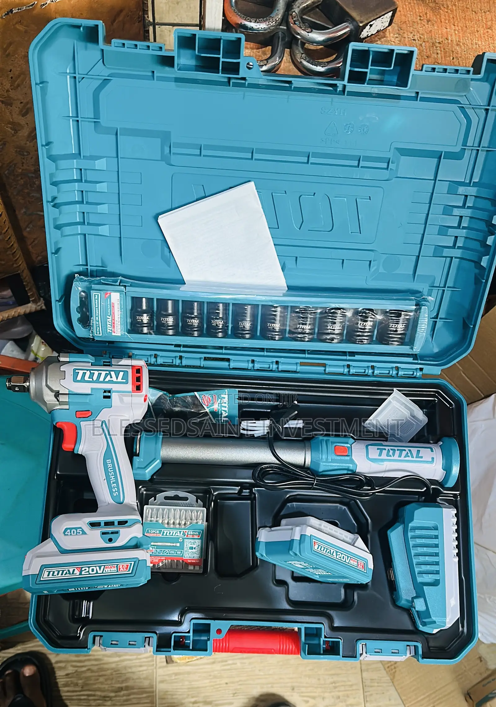 Total Cordless Impact Wrench 405 Max 2in1