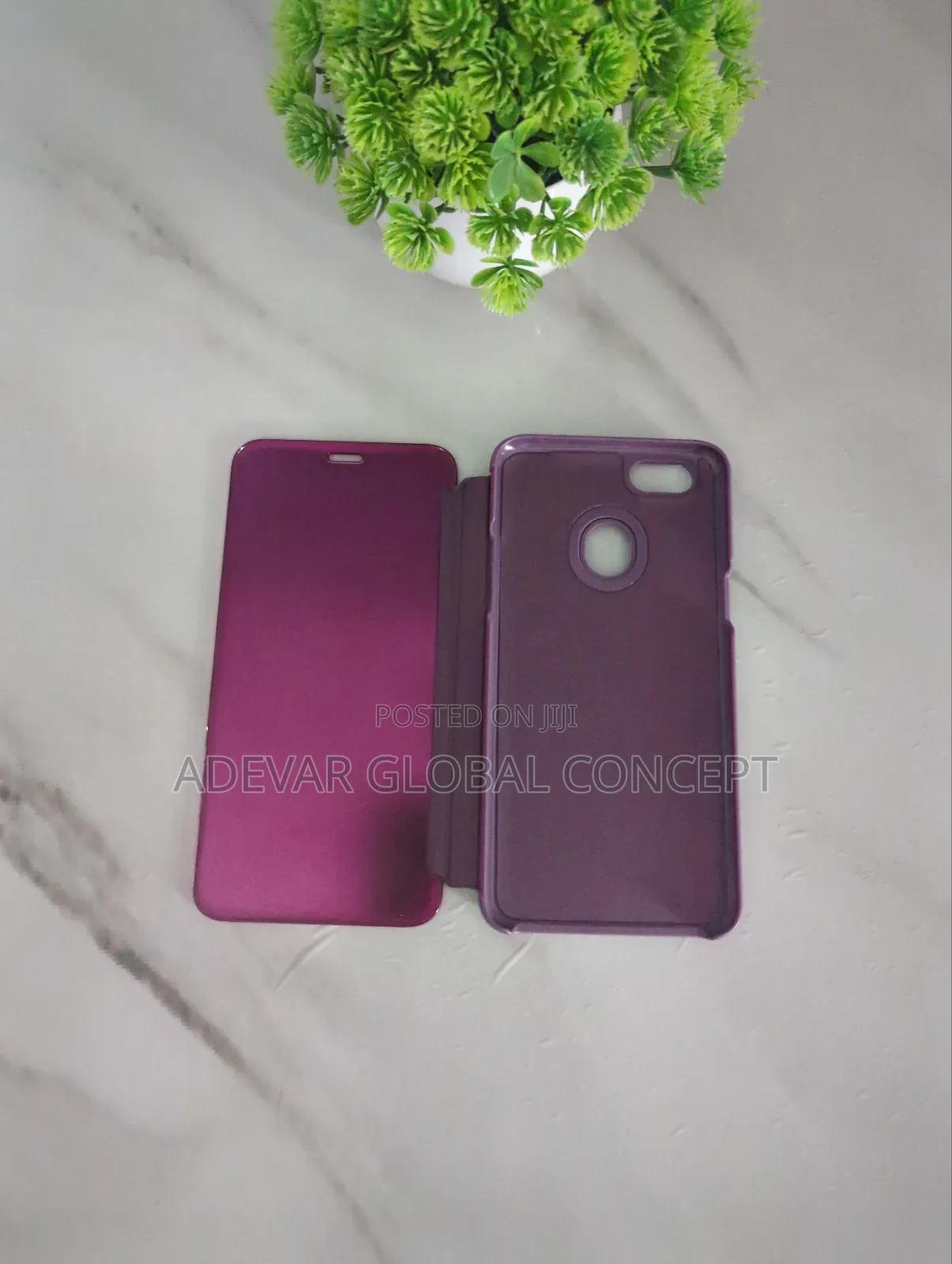 Oppo F5/A75/A75t/A73 Mirror Leather Case Pouch - Purple