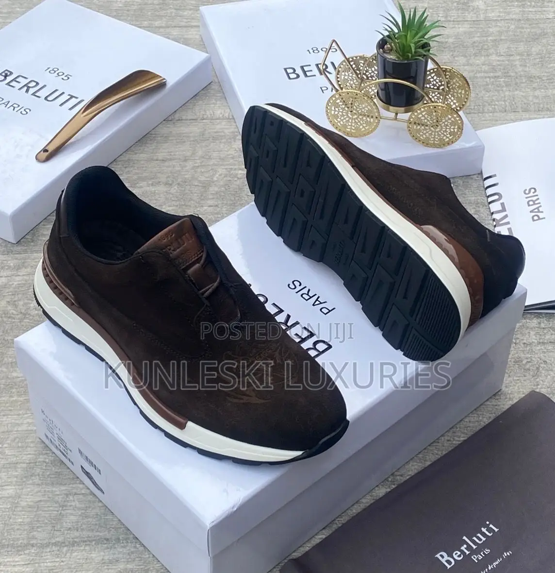 Original High Quality Berluti Paris Leather Sneakers