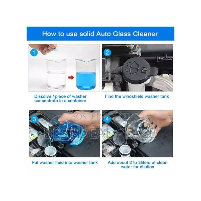 Ajvf Car Anti-Fog Glass Cleaning Effervescent Tablet