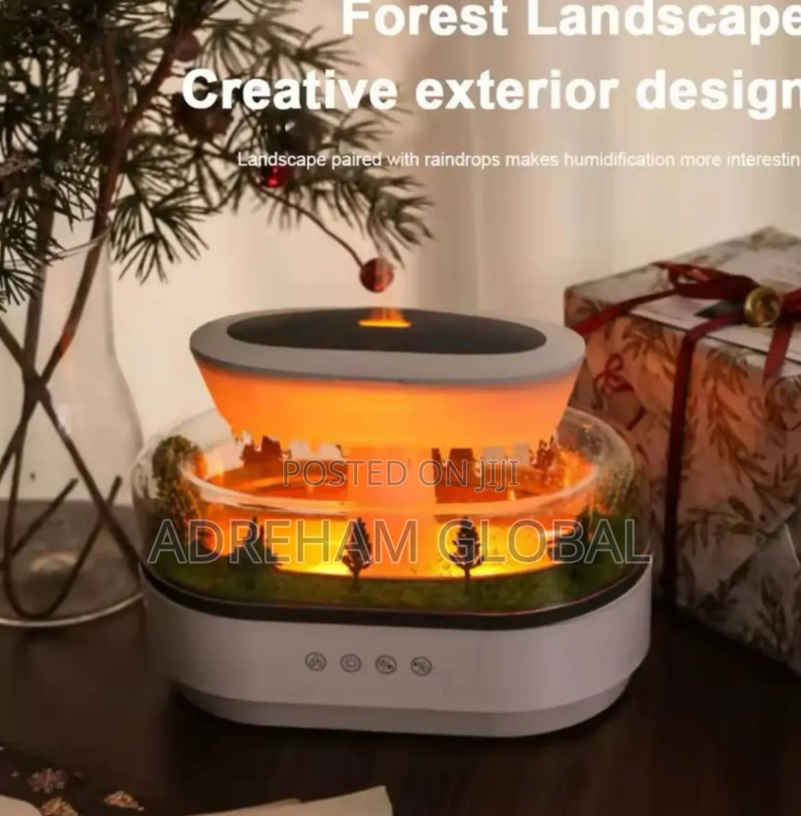 Air Humidifier Water Drip Micro Essential Oil Diffuser With 7light