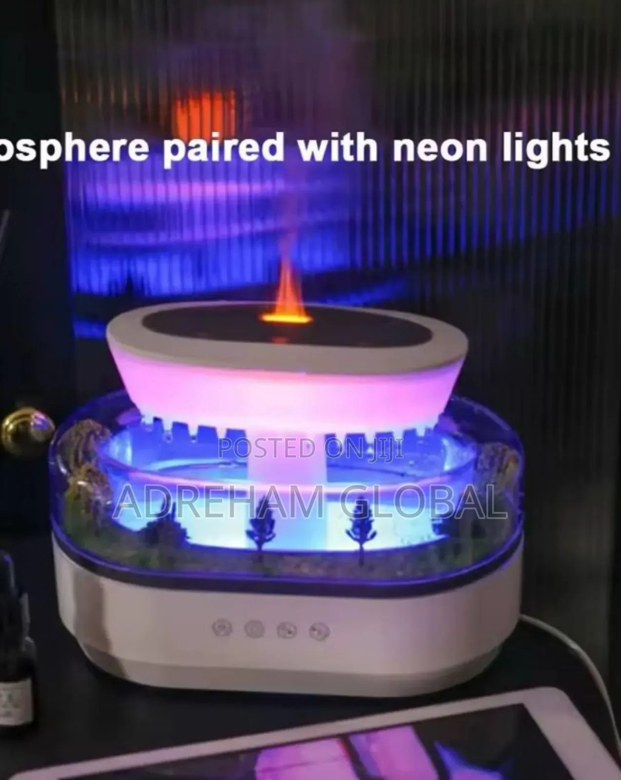 Air Humidifier Water Drip Micro Essential Oil Diffuser With 7light