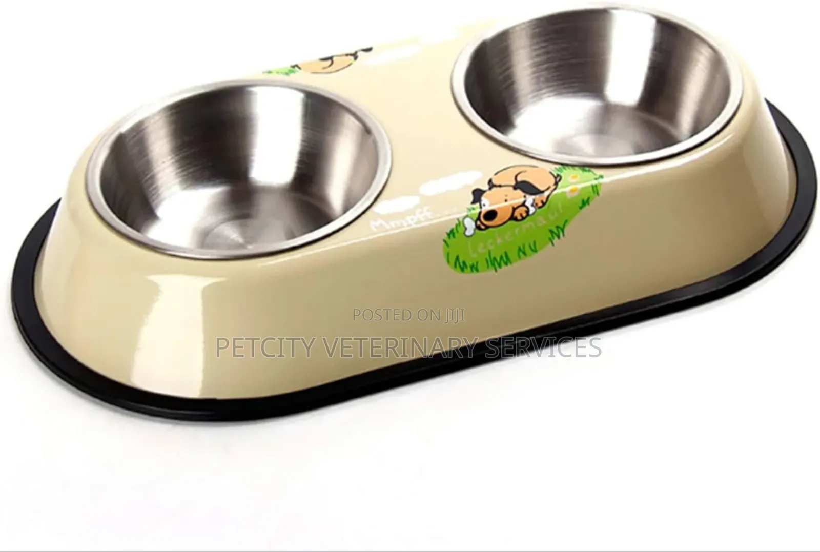 Stainless Steel Double Feed and Water Bowl