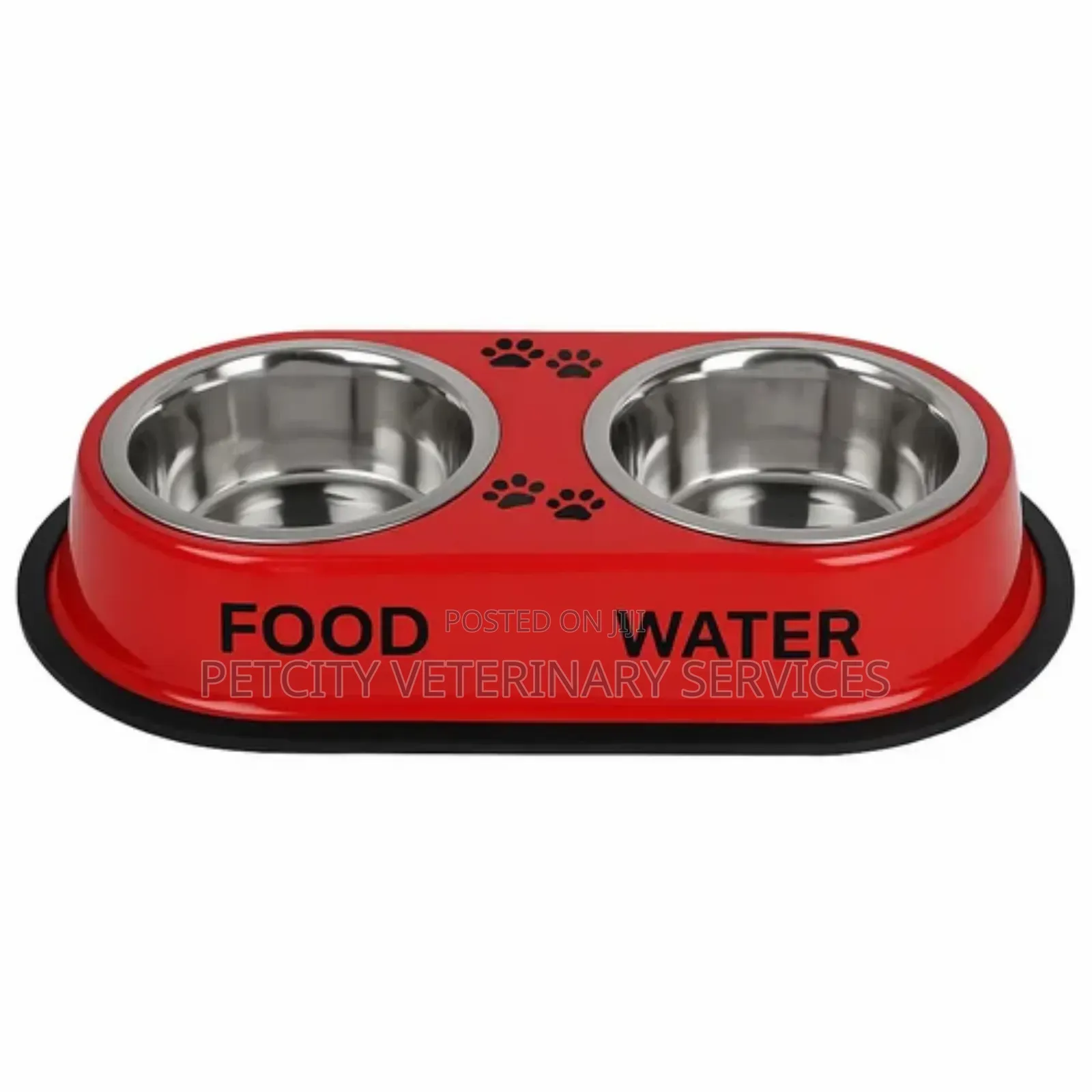Stainless Steel Double Feed and Water Bowl