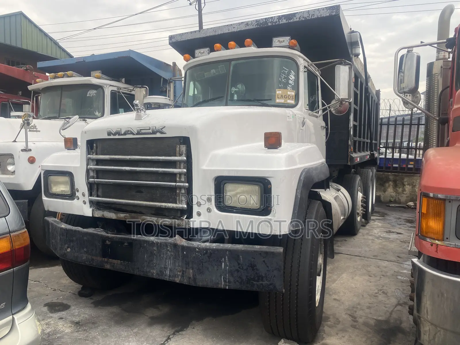 Mack Truck Head White Colour