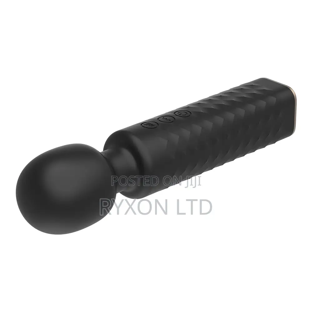 Black Cordless Wand Vibrator