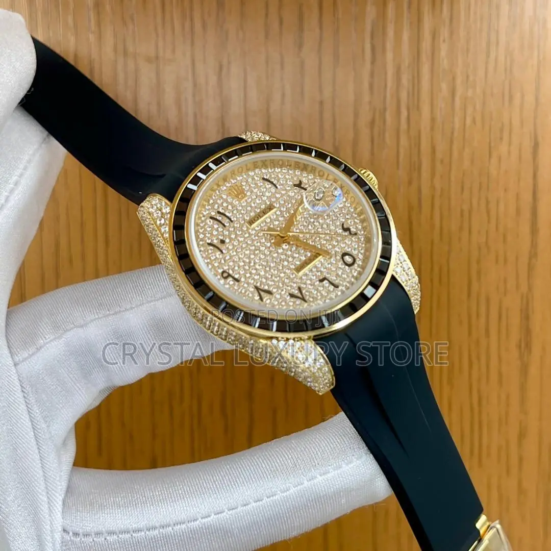 Rolex Quality Luxury Studded Men Automatic Engine Wristwatch