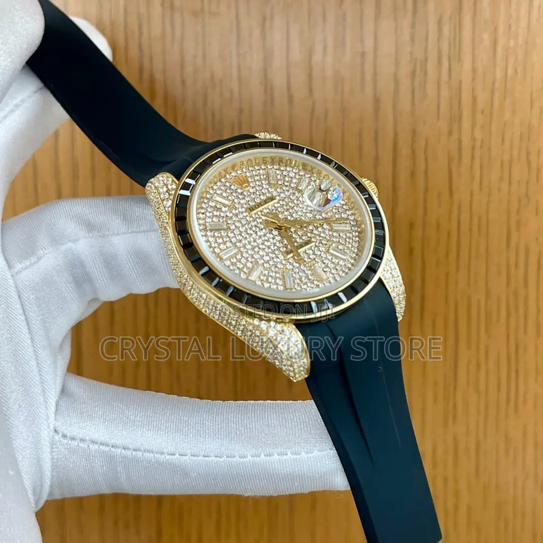 Rolex Quality Luxury Studded Men Automatic Engine Wristwatch