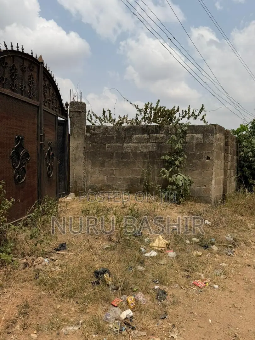 Fenced and Gated 2 Plots of Land With an Uncompleted 4bed Bungalow