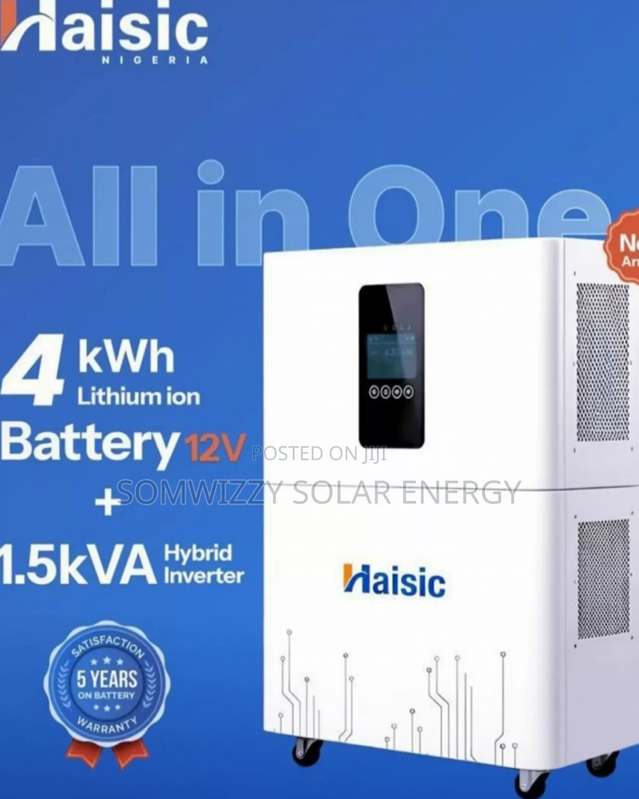 Original 4kwh 1.5kva Waisic Solar Generator