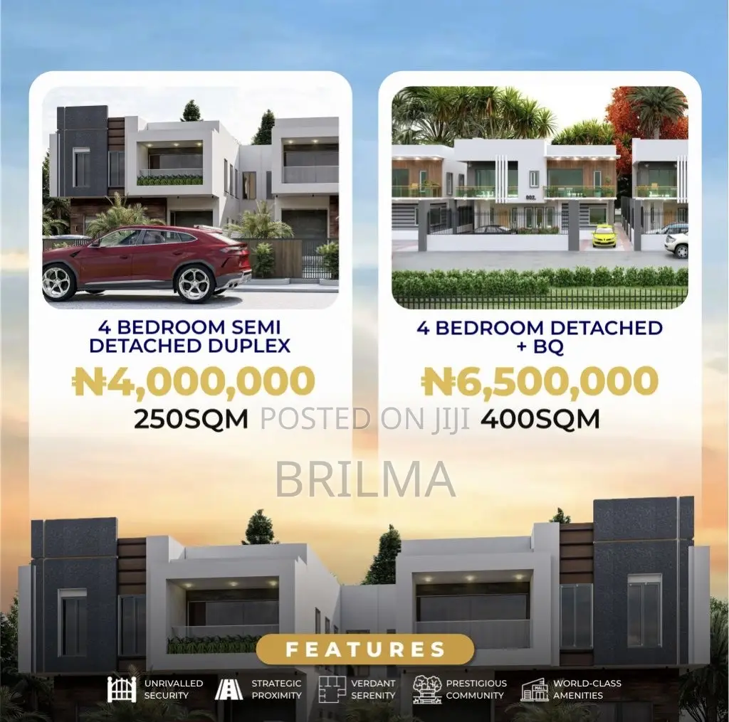 4 Bedroom Semi Detached Estate Plots in Lugbe