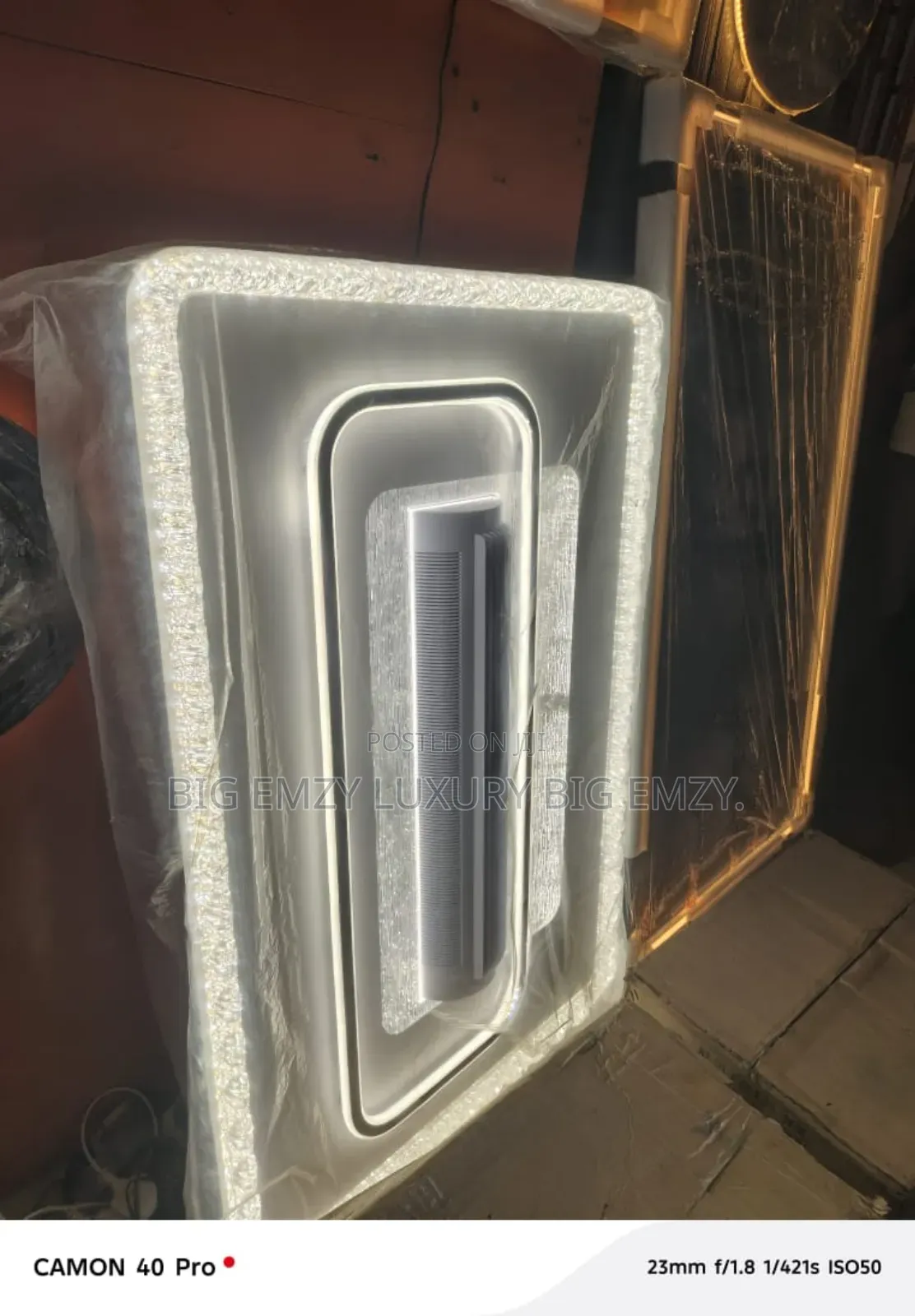 Round Crystal Ai Voice Control and Bluetooth Bladeless Ceiling Lights