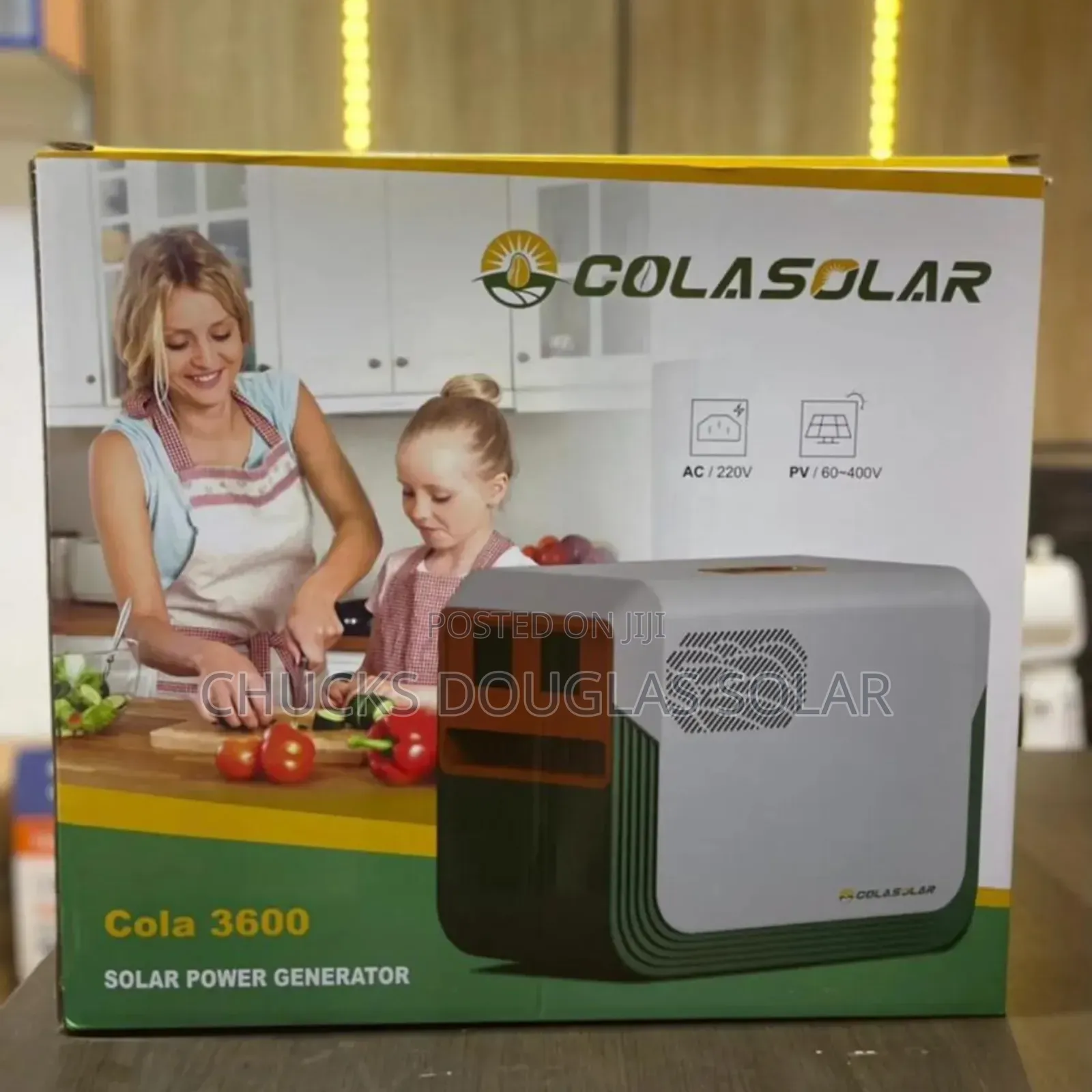 Cola Solar 3.6kwh/1.2kw Solar Generator