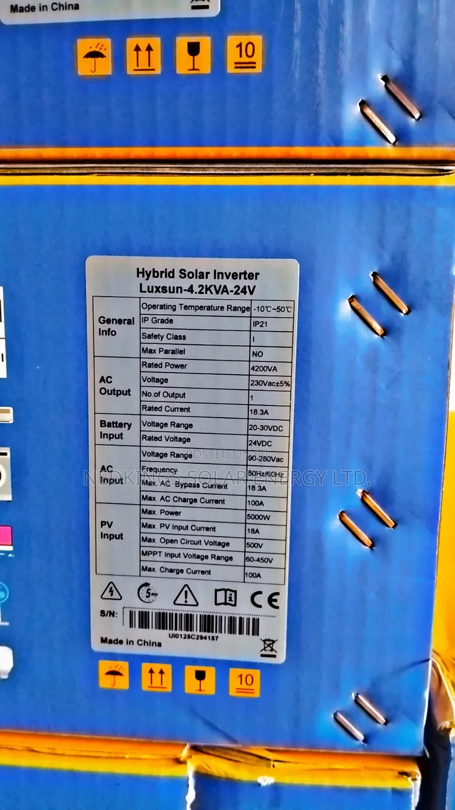 Luxsun 4.2kva 24v Hybrid Inverters