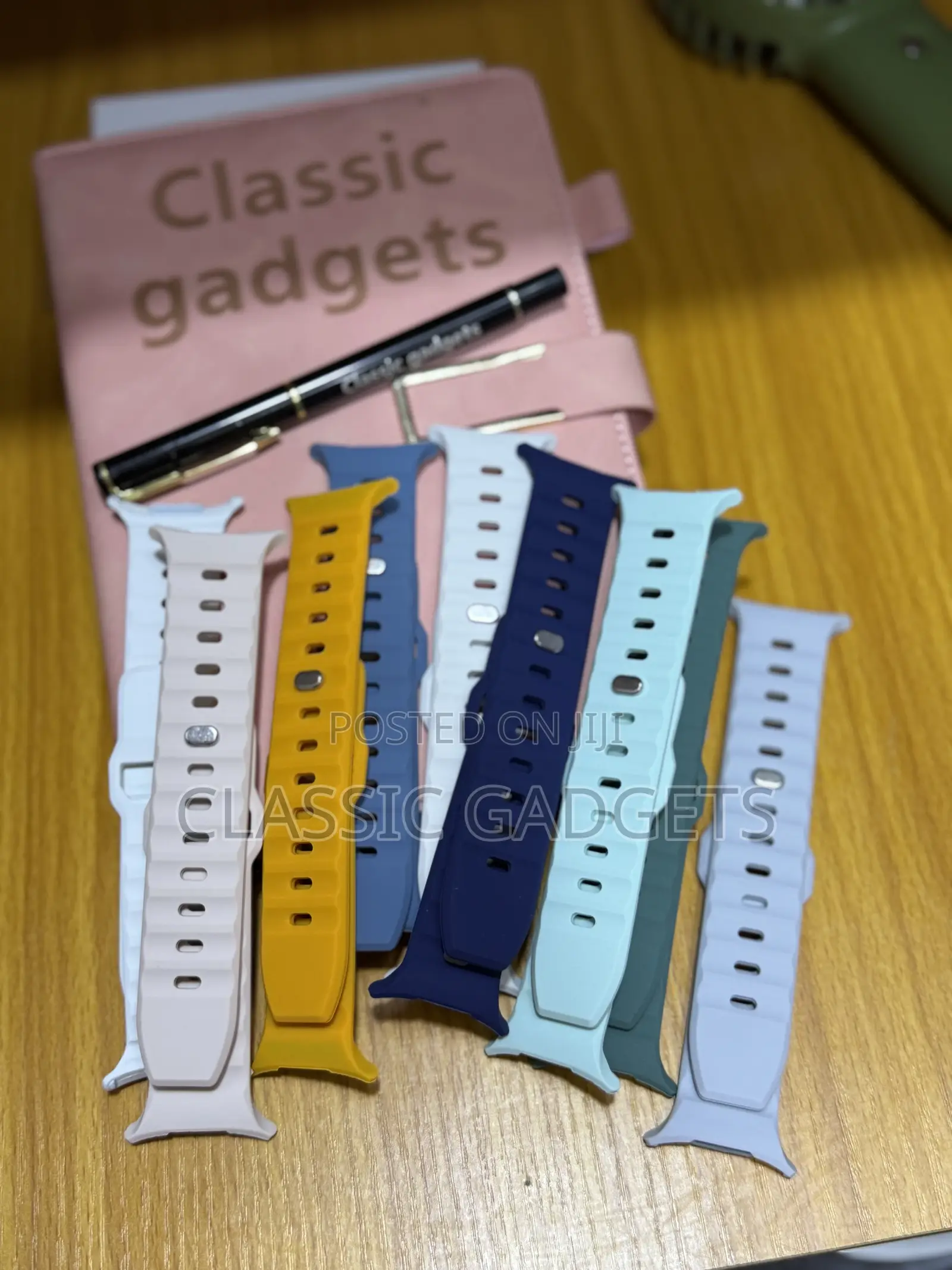 Wave Texture Silicone Replacement Strap for Samsung Watch Ultra 2025