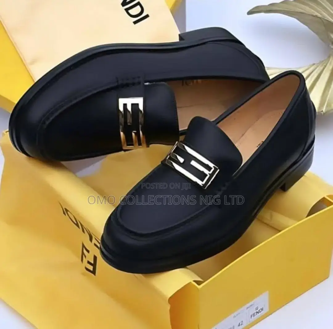 Designer Men’S Leather Loafers— Fully Boxed