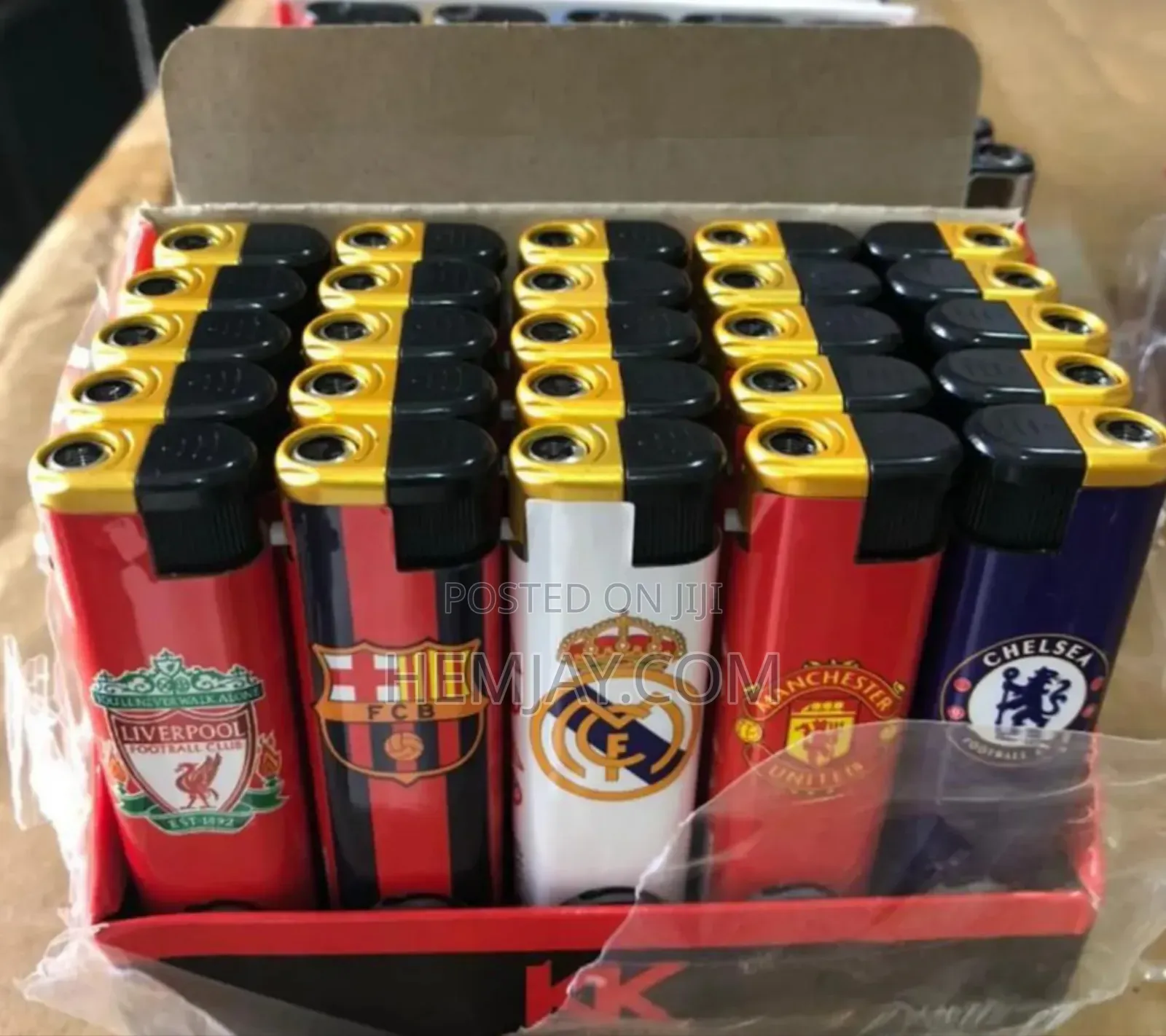 Football Logo Gas Lighter ( Chelsea, Liverpool, Madrid, Man Uni