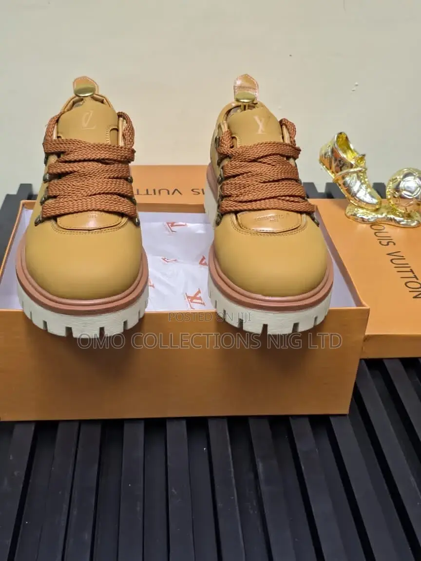 Luxury Louis Vuitton Leather Men Boots – Fully Boxed