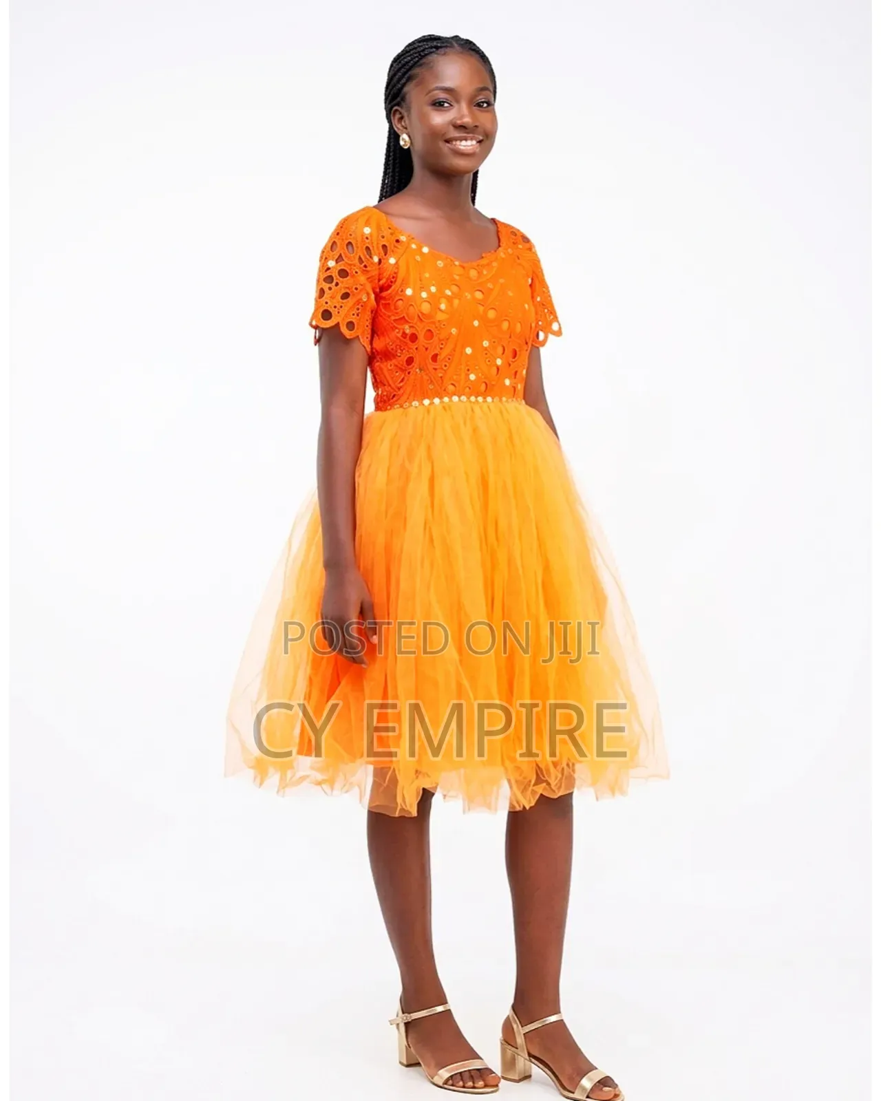 Tulle Guipure Lace Dress