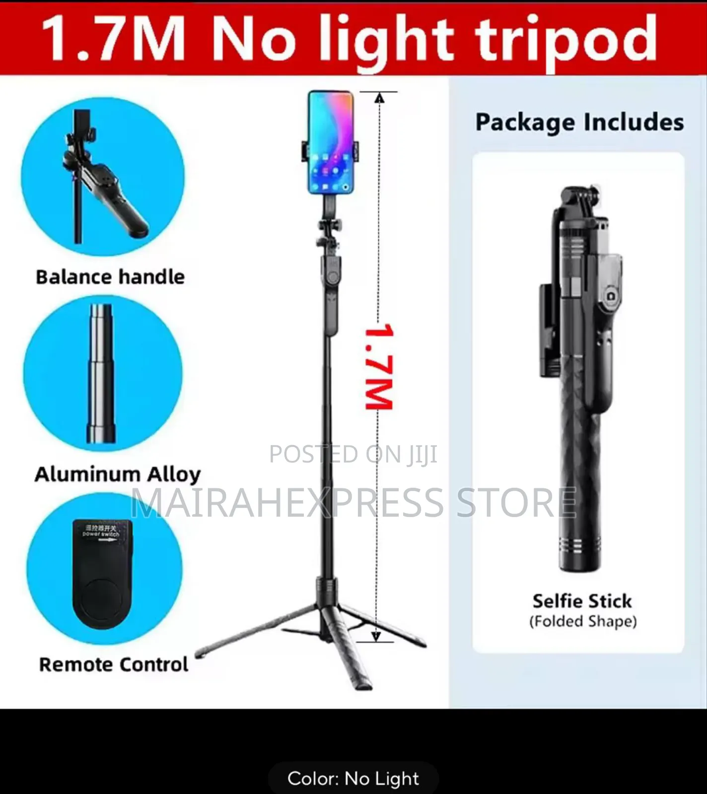 K28p Aluminum Alloy Handheld Selfie Stick Tripod