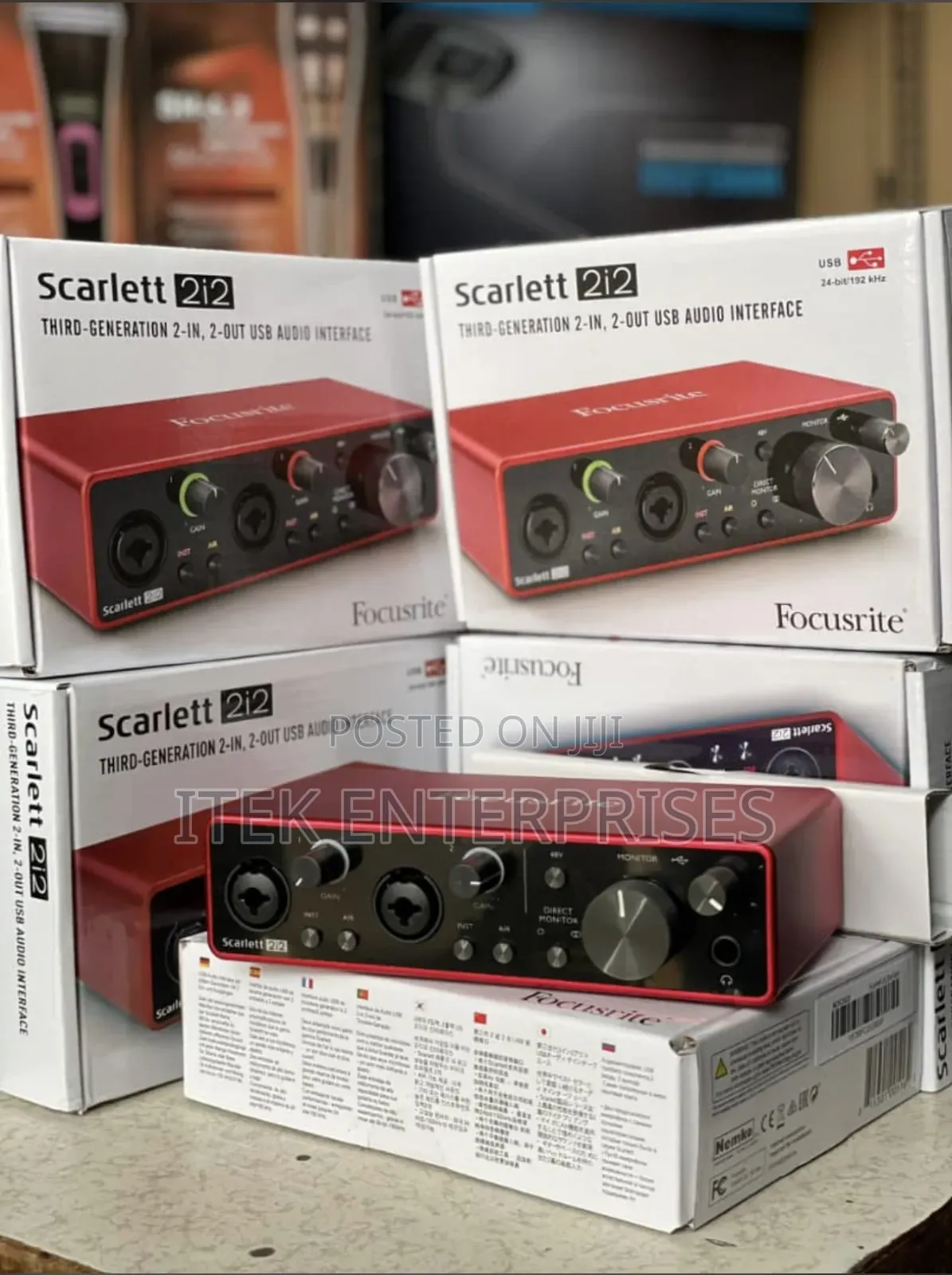 Focusrite Scarlett 2i2 Usb Audio Interface (Original)