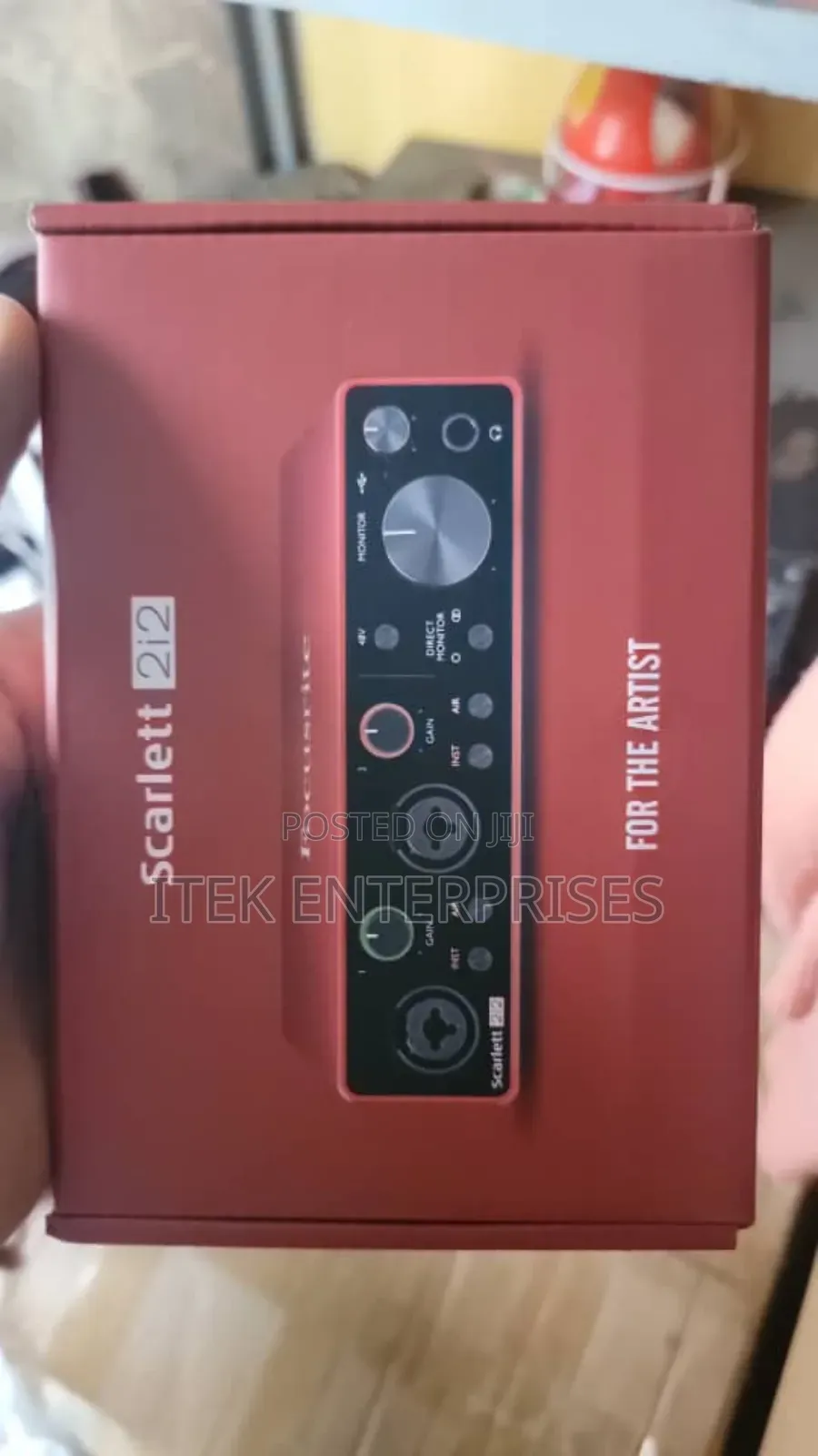 Focusrite Scarlett 2i2 3rd Generation.