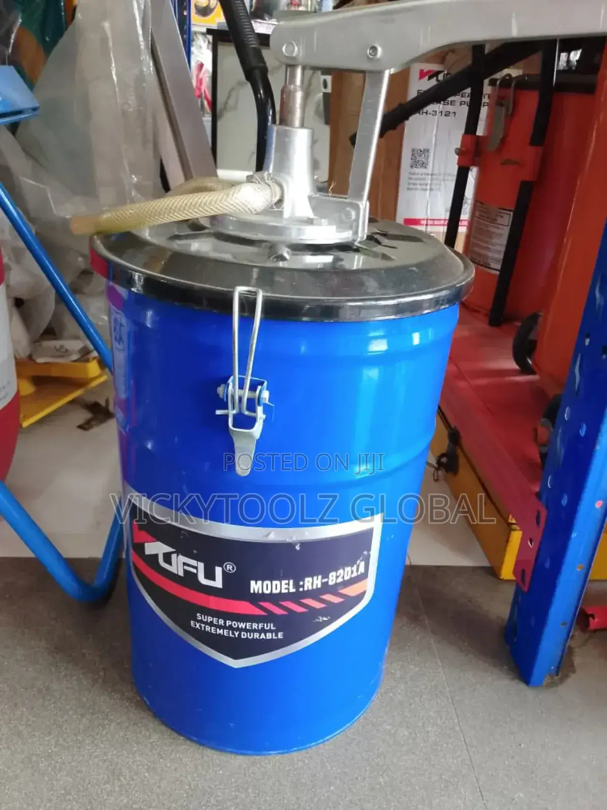 Wufu Rh-8201a High-Pressure Grease Pump Bucket.