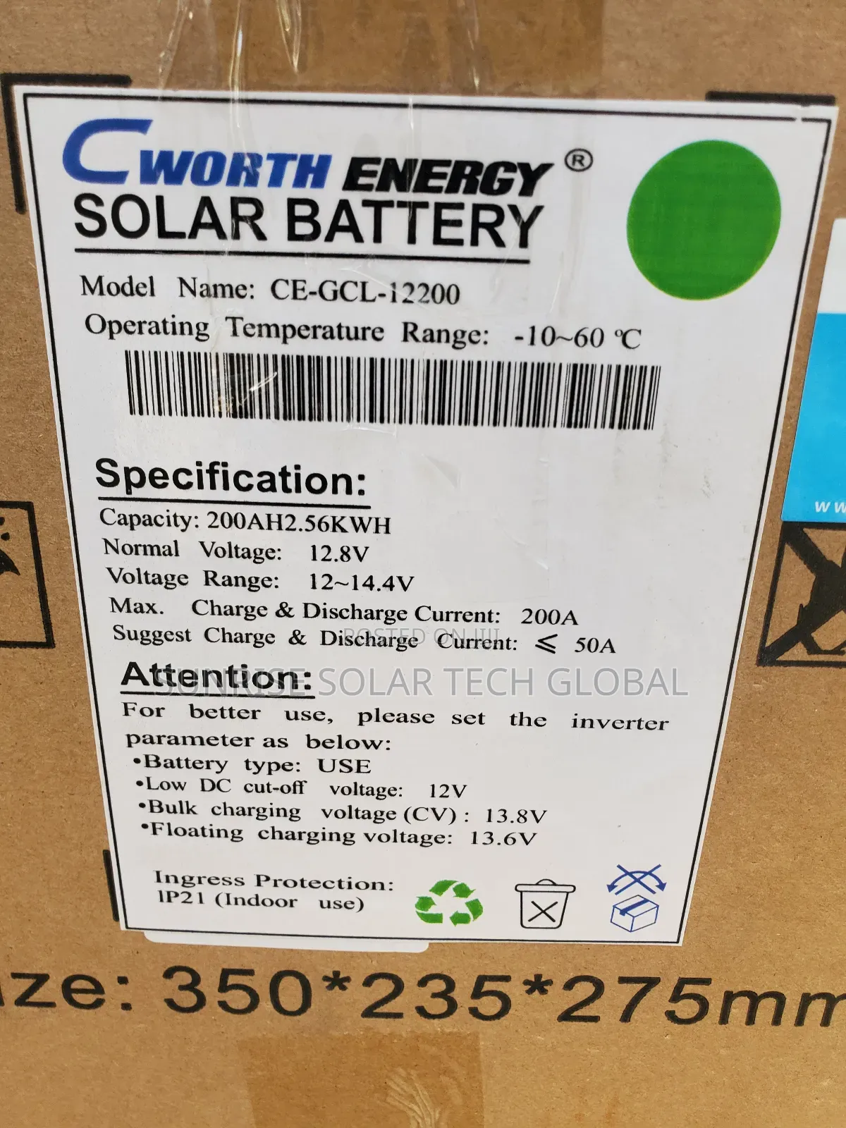 200ah Cworth Lithium Battery 12v