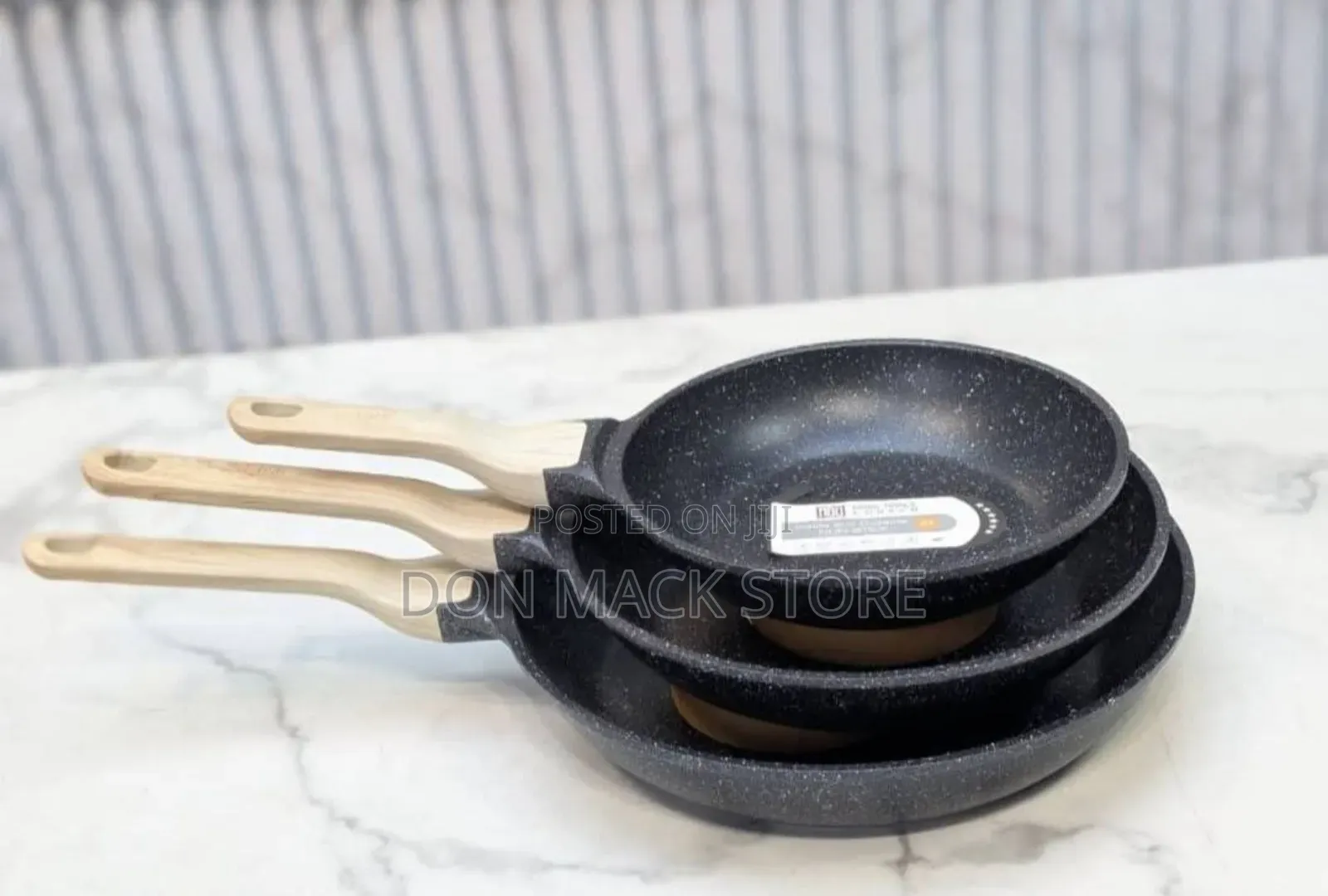 3pcs Set Aluminium Die Cast Quality Fry Pan