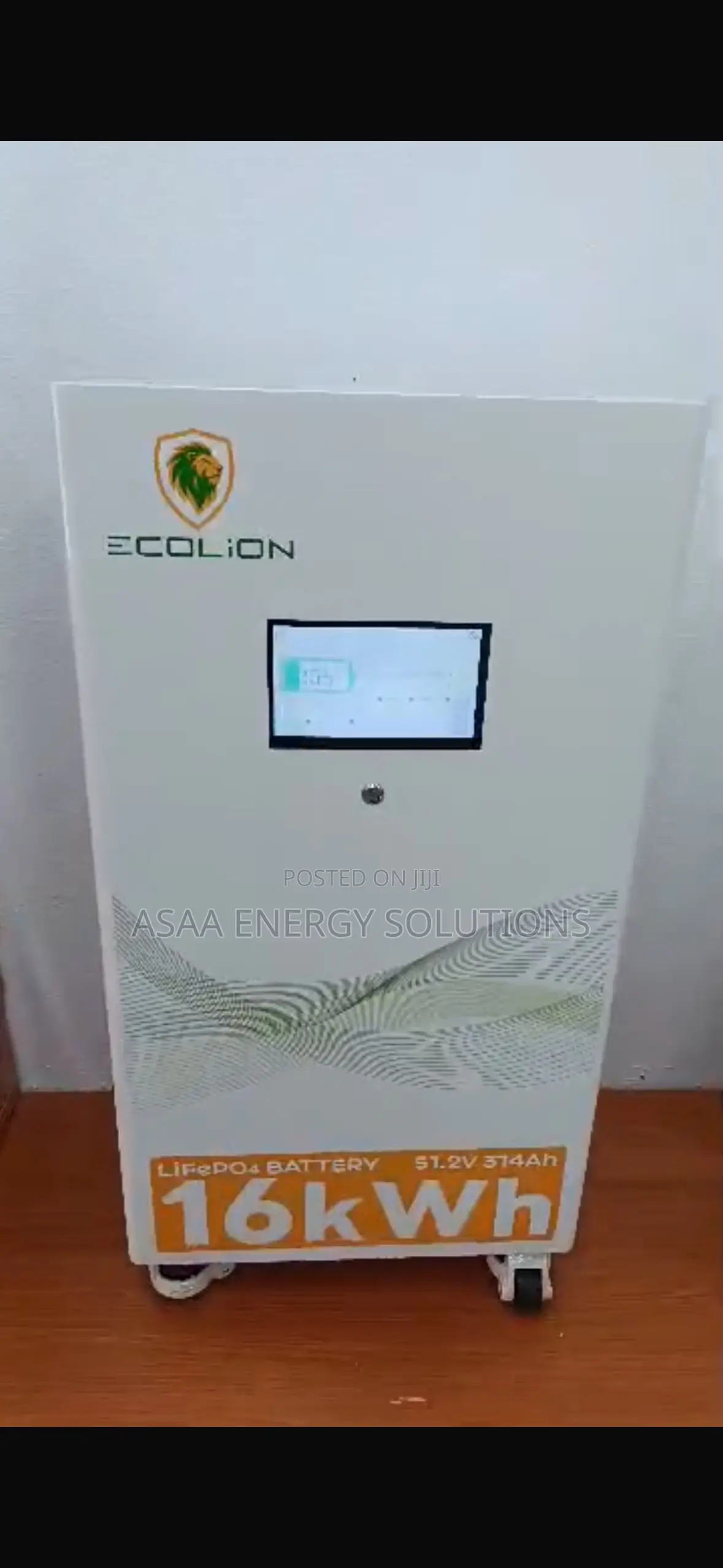 Ecolion 16kwh 51.2v Lithium Battery With Touchscreen With Warranty