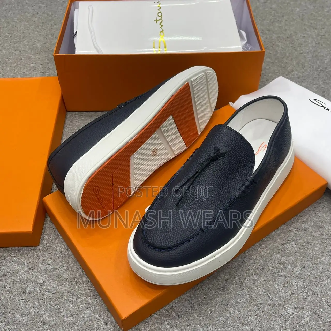 Santoni Leather Sneakers 40-46
